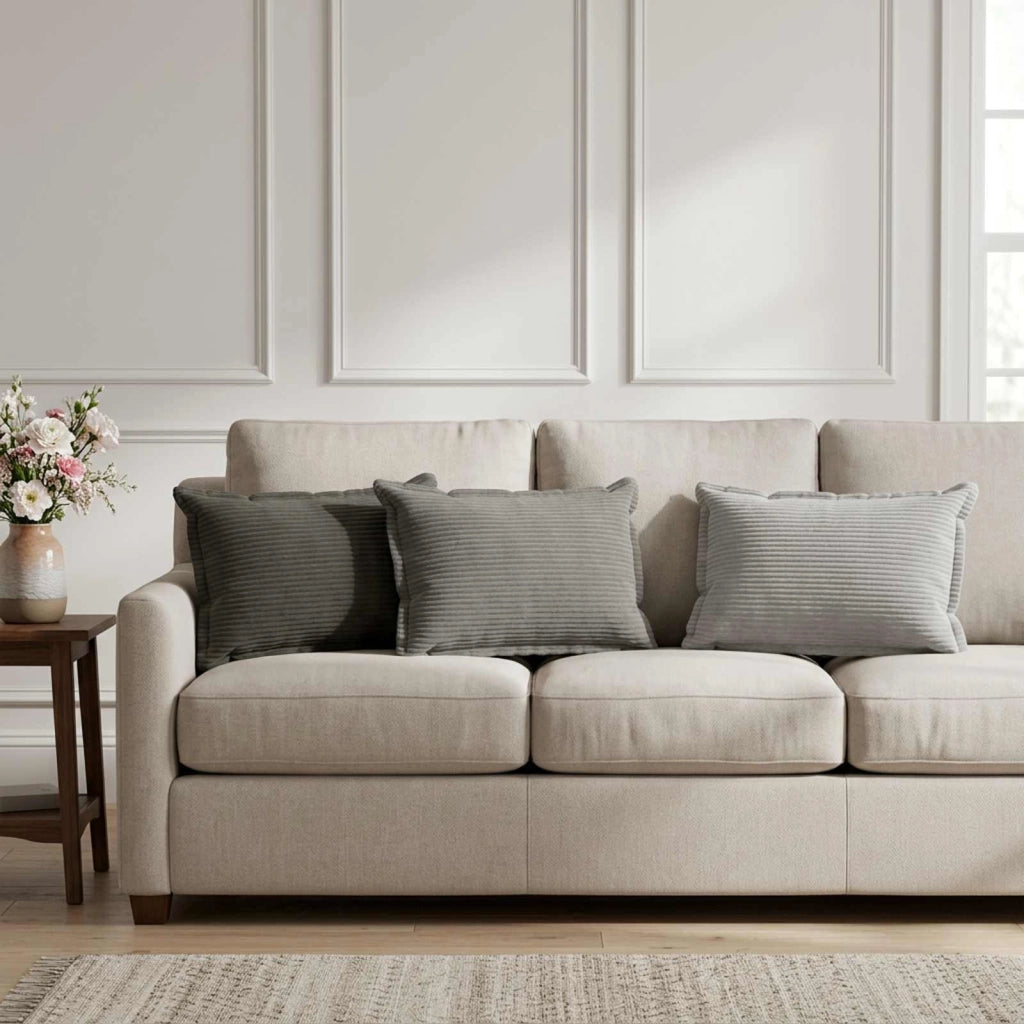 Federa 2 pz HOUTEN Grigio Scuro 40 x 60 cm corduroy 917510