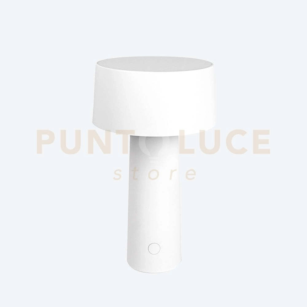 LAMPADA DA TAVOLO WIRELESS MUSH LED 3W 3000°K  200lm A BATTERIA BIANCO
