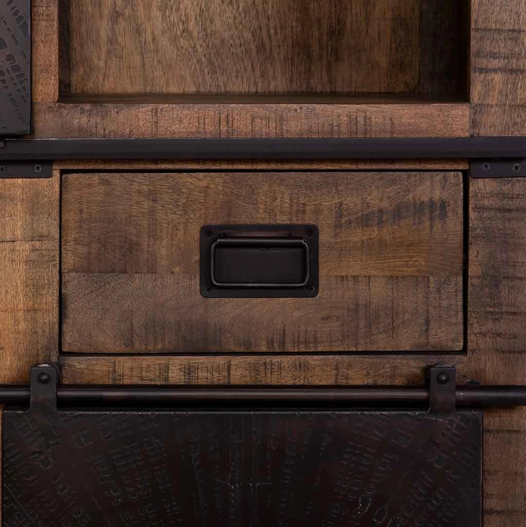Armadio in legno marrone 100x42x190h cm