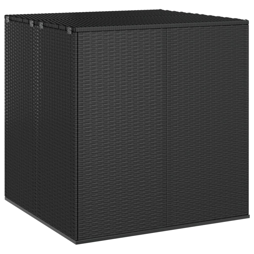 Contenitore da giardino in resina di vimini/cuscino 100 x 97,5 x 104 cm nero 02_0013159