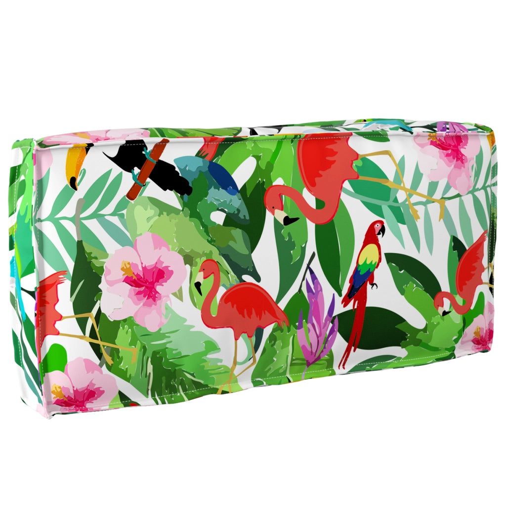 Cuscino per pallet per schienale Tropical Jungle 80x40x12 cm in tessuto Oxford