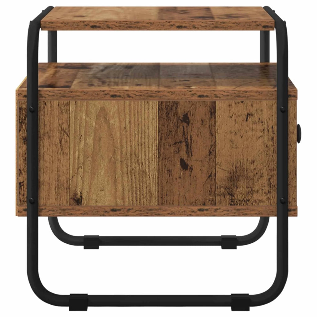 Armadio da Notte 2 pz Legno antico 40 x 39,5 x 40 cm 8007680