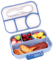 Bento Box per bambini con compartimenti, 1100 ml, con utensili, impermeabile, BPA-free, scatola per pranzo con compartimenti per scuola e viaggio