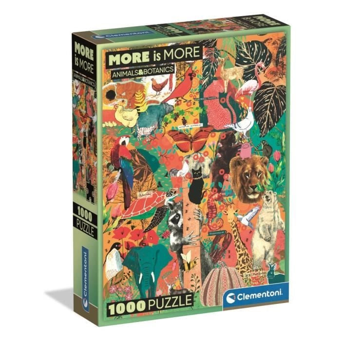 CLEMENTONI - Compact 1000 pezzi - More is more - Animali e Botanica
