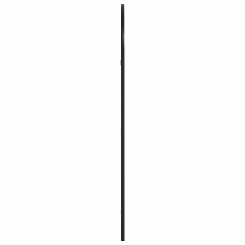 Specchio da Parete Nero 60x100 cm Arco in Ferro 358627