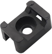 Cable Tie Herbruikbaar - Supporto per Cavo - Cavo Regolatore - Nylon - Nero/Bianco - 100x Supporto per Cavo Base
