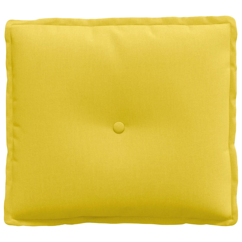 Cuscino per Schiena | Cuscino dorsale Giallo Chiaro 50 x 19 x 45 cm Tessuto