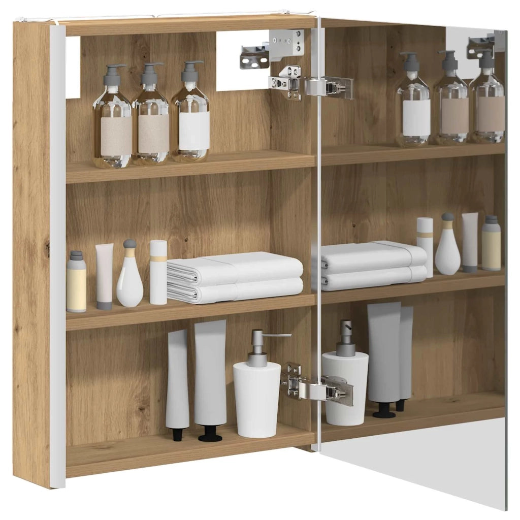 Mobiletto per specchio da bagno Rovere Artigianale