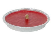 CITRONELLA GRANDE ROSSA IN CIOTOLA DI ALLUMINIO- - ø cm.17,5x2,5h. - 36 pezzi LAPILLO