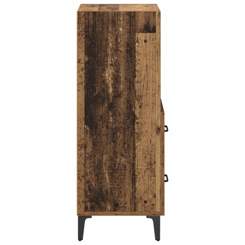 Credenza | Madia | Buffet da pranzo | Armadio da pranzo Legno vecchio 34 x 34.5 x 90 cm Legno multistrato