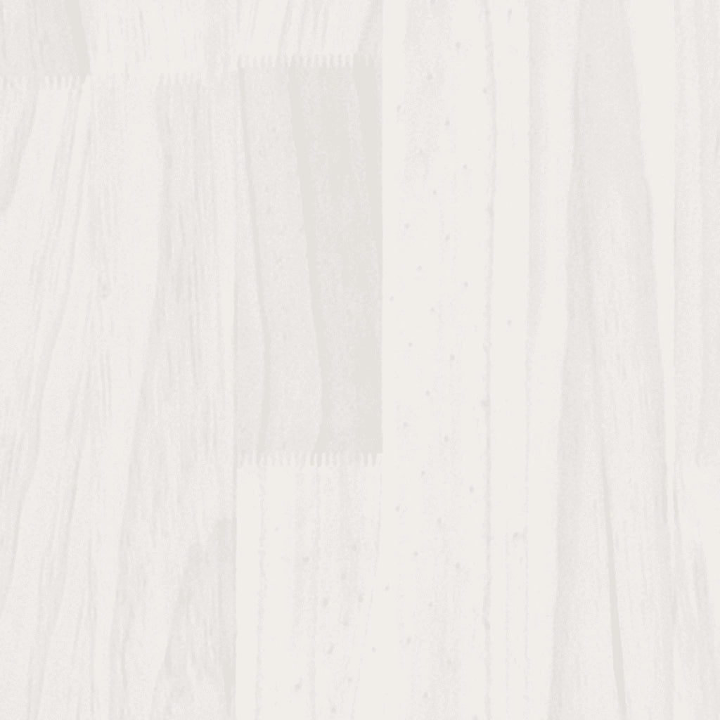 Giroletto-Struttura Letto Bianco in Legno Massello di Pino 90x190 cm Single 286679