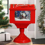Buca delle Lettere Babbo Natale Luminosa Decorazione Cassetta Postale Natalizia