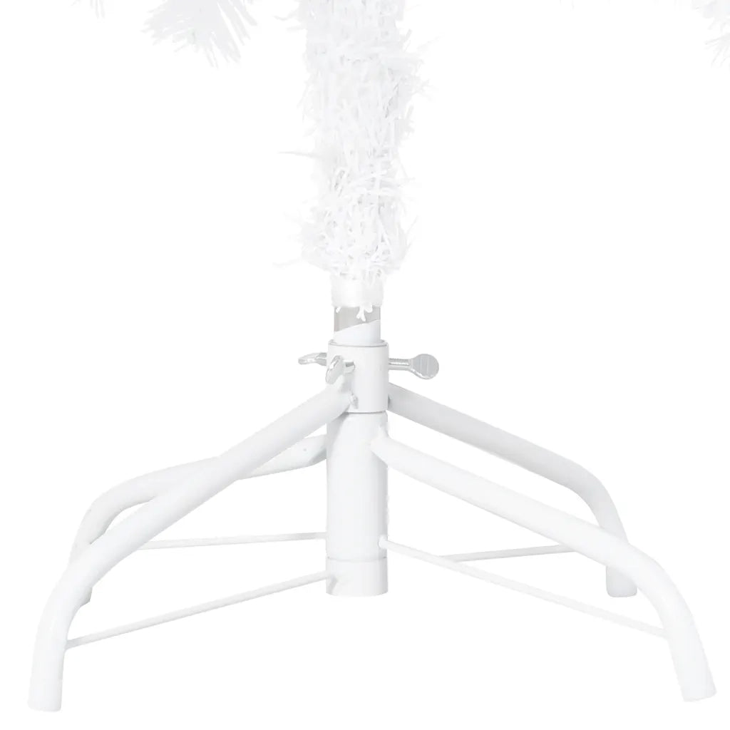 Set Albero Natale Artificiale LED e Palline Bianco 150cm PVC  cod mxl 17106