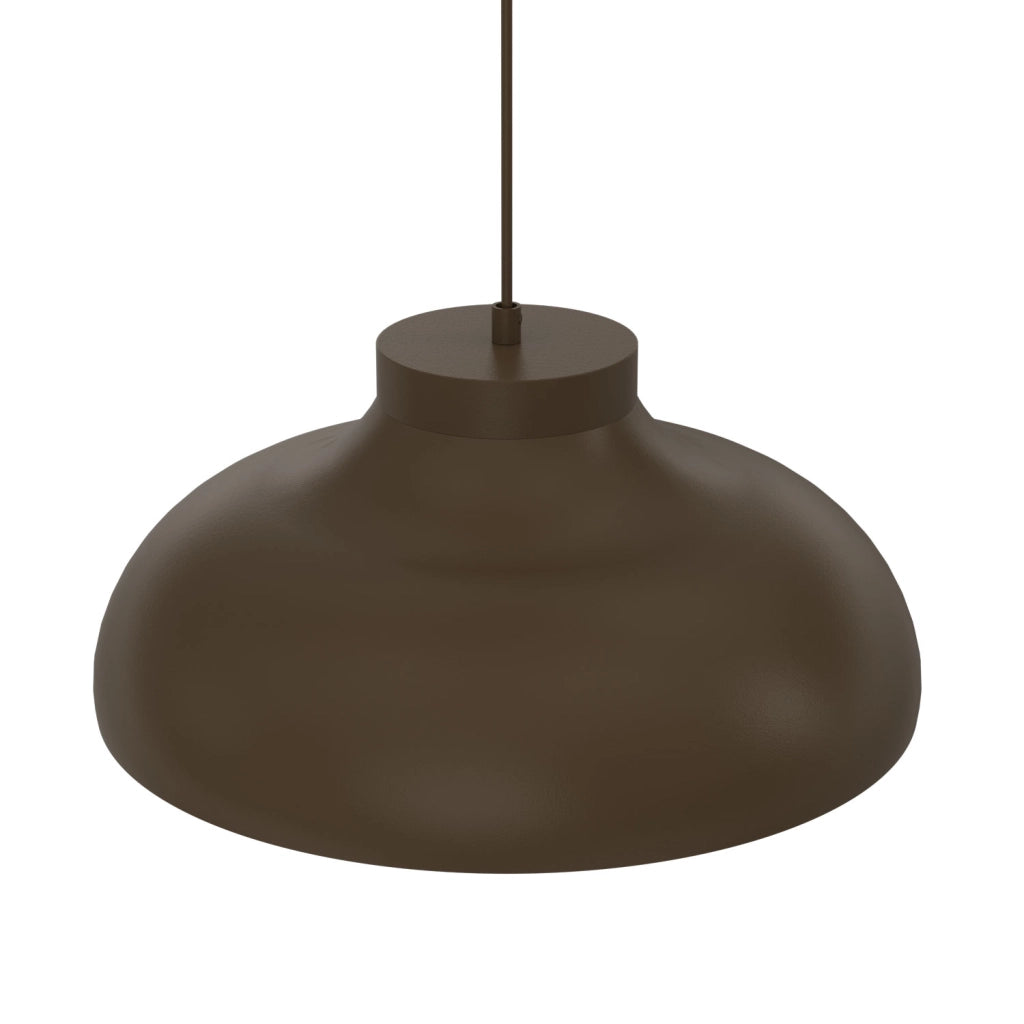 Lampada sospesa Basca 1xE27 marrone metallo Luminex