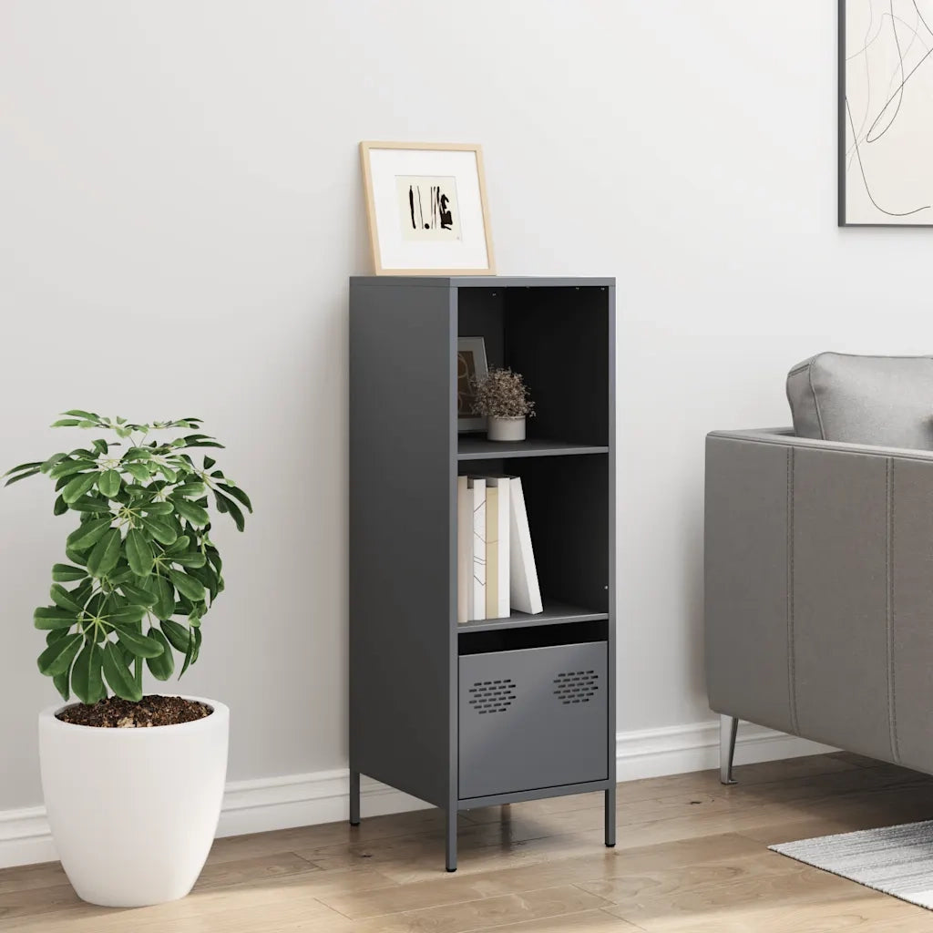 Credenza-Buffet-Armadio da cucina Antracite 35x39x103,5 cm Acciaio