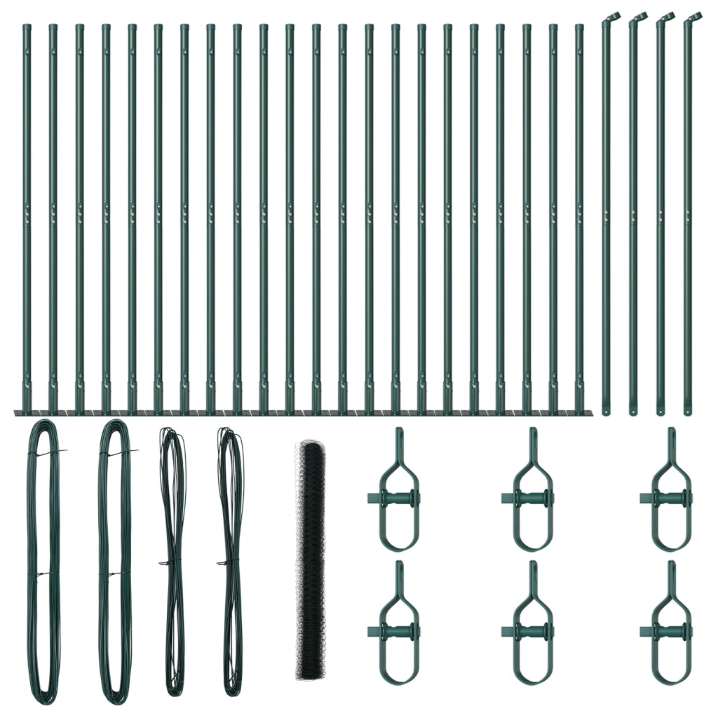 Recinzione Esagonale  Verde 1,6x50 m Acciaio