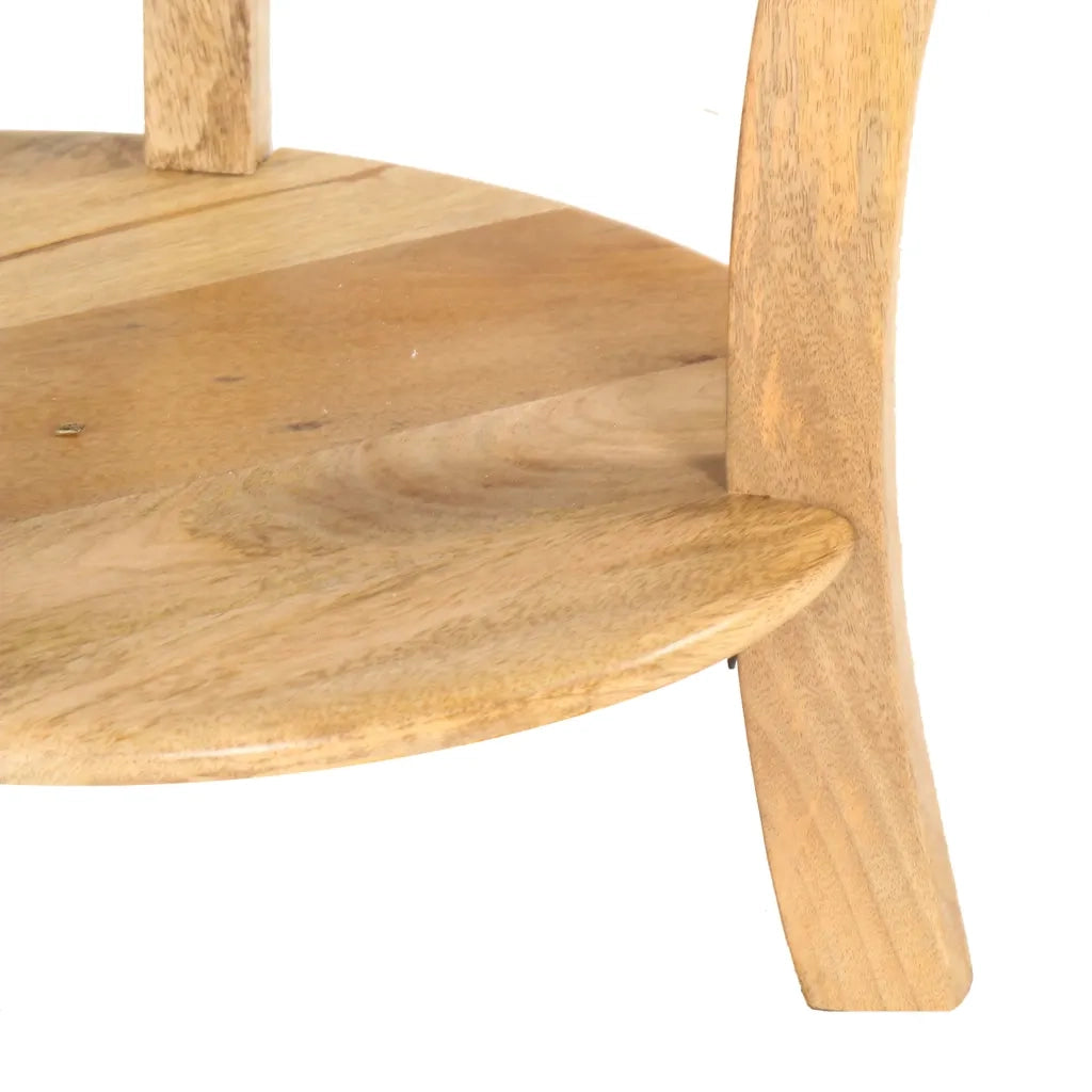 Tavolino da Salotto 37x37x61 cm in Legno Massello di Mango 321789