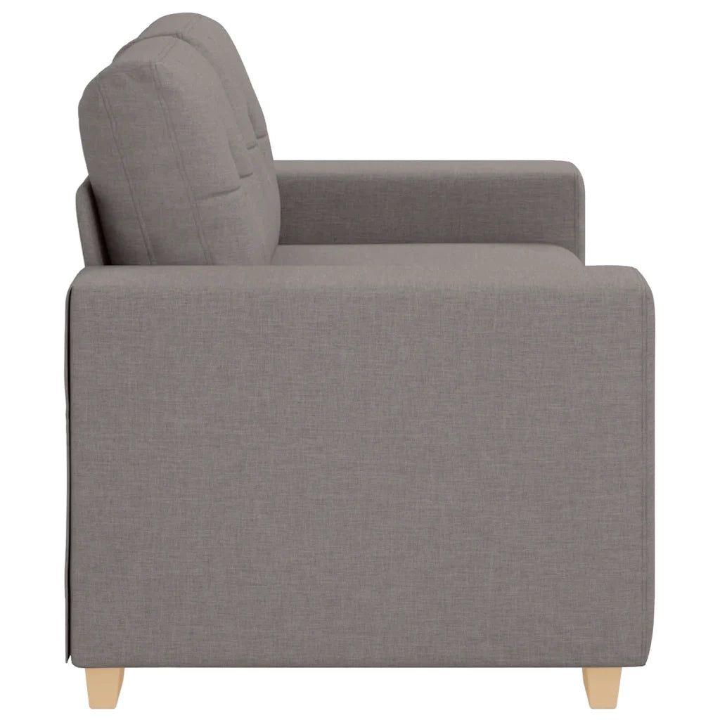 vidaXL Divano Divanetto Tortora 120 cm in Tessuto