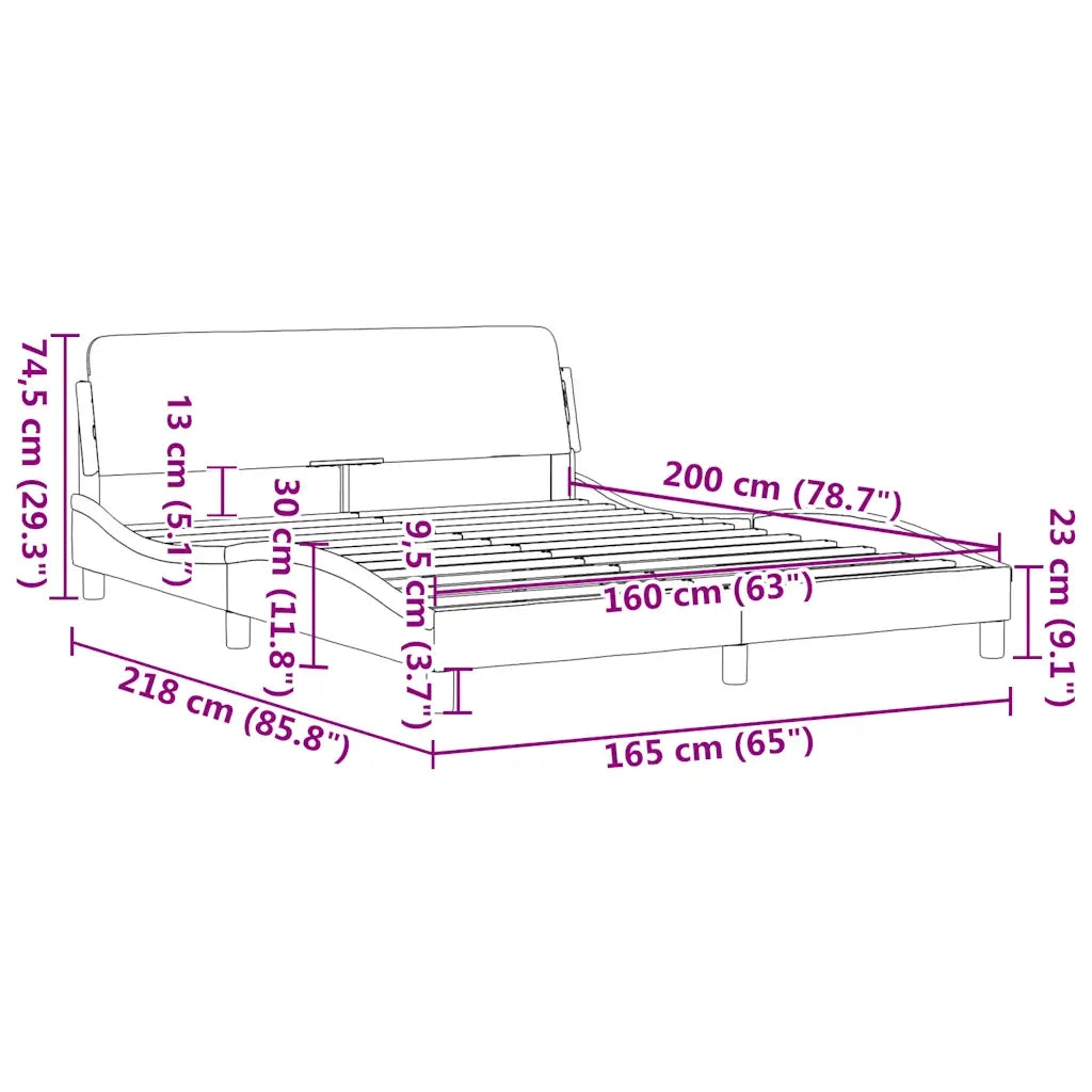 Giroletto Dover Grigio Scuro 160x200 cm Tessuto 373206