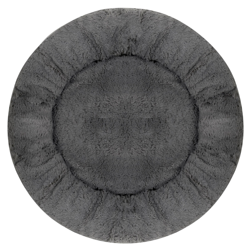 AIO FACTORY Letto per cani impermeabile Shaggy Bed grigio scuro da 50 cm