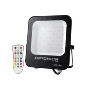 Proiettore led rgb light con telecomando potenza 50 watt colore nero ip65