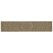 Tappeti per area Naturale e Nero 60 x 400 cm Juta