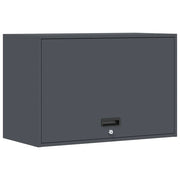 Mobiletto da parete moderno per garage 80 x 40 x 53 cm con serratura di sicurezza elegante finitura in acciaio antracite 02_0052839