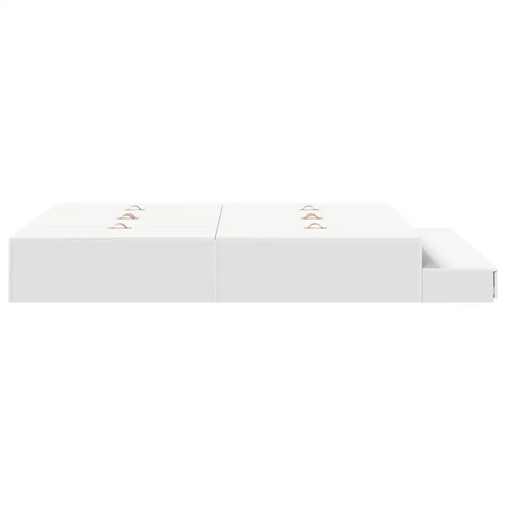 Struttura letto con contenitore Bianco 135 cm Legno multistrato 3335701