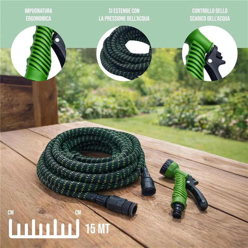 TUBO ESTENSIBILE SMART MT.15 IDEALE PER IL TUO GIARDINO