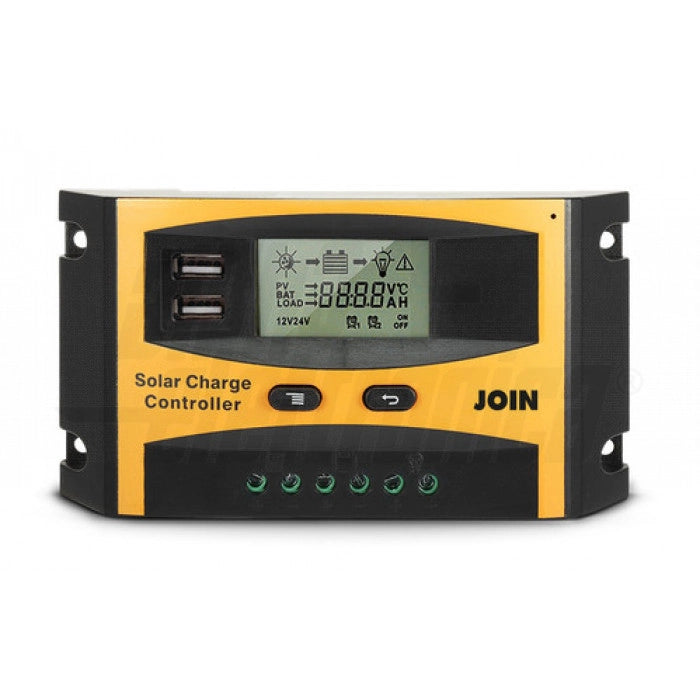 Regolatore di carica RHN20/3 PWM 12/24Vdc 20A con 2 porte USB