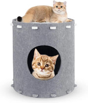 Cuscino per Gatti Vilten - Inverno Resistente - Protezione Artigli Gatti - Grigio - 41 x 41 x 42 cm