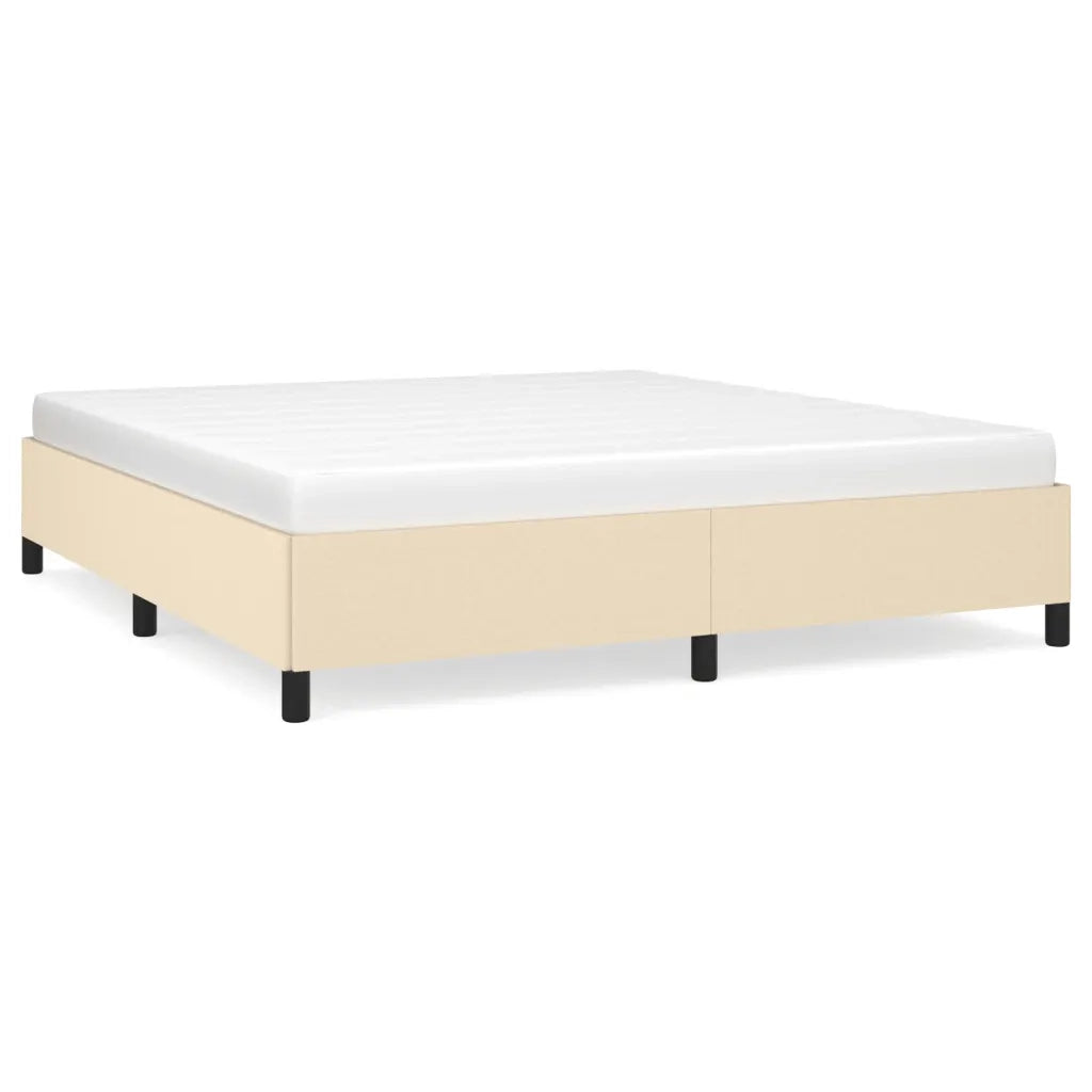 Giroletto senza Materasso Crema 160x200 cm in Tessuto 347079