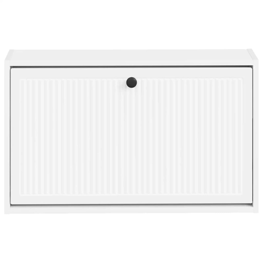 Mobiletto per Scarpe da Muro EDE 71 x 17 x 43 cm Bianco 895965