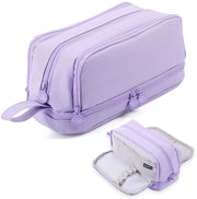 Borsa per ragazze, borsa con grande capacità, 4 compartimenti, borsa per scuola, borsa per adulti, borsa multifunzionale per scuola, ufficio, trucco 

 o  Borsa multifunzionale per scuola e ufficio con 4 compartimenti