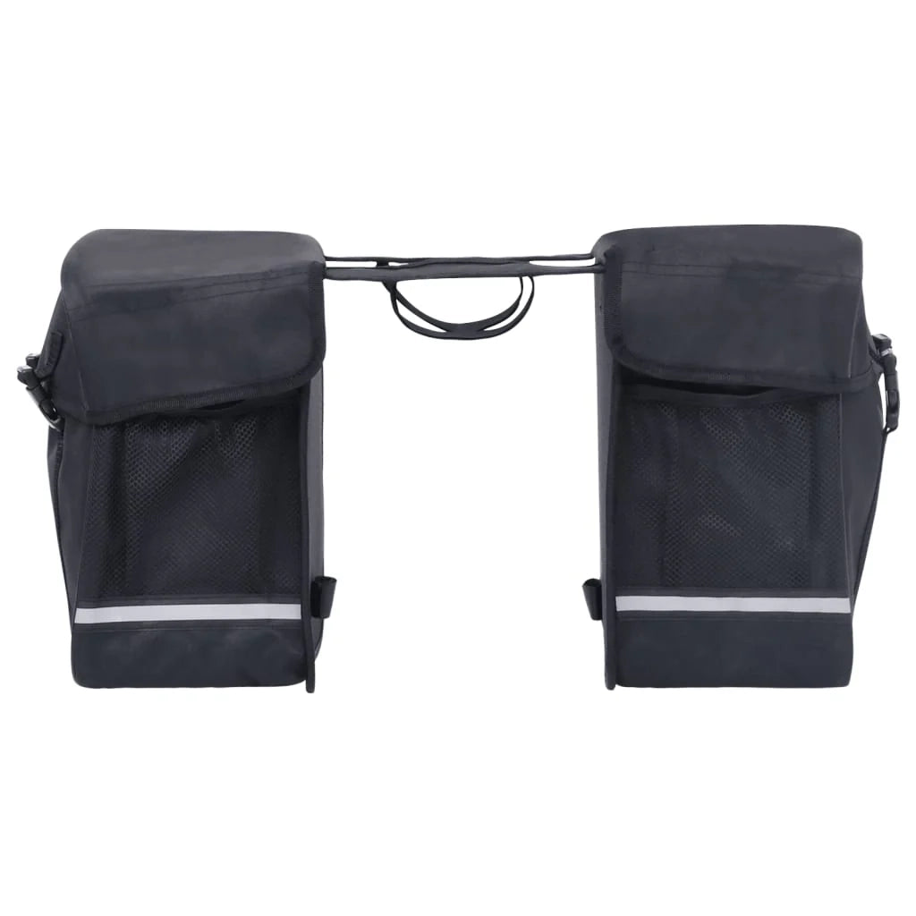 Borsa doppia per bicicletta impermeabile da 35 litri per portapacchi posteriore nera 02_0021167