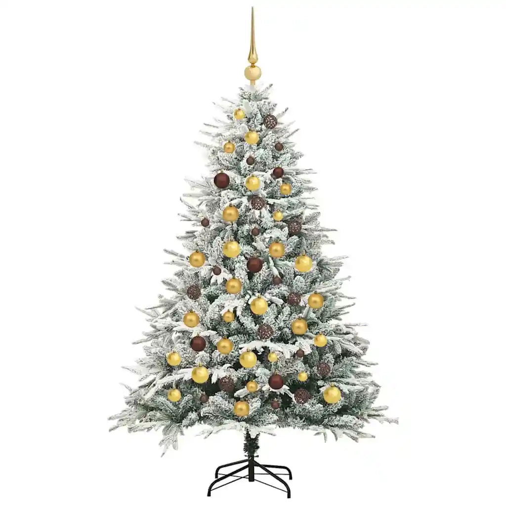 Albero di Natale Artificiale Pre-illuminato con Set di Palline 3395394