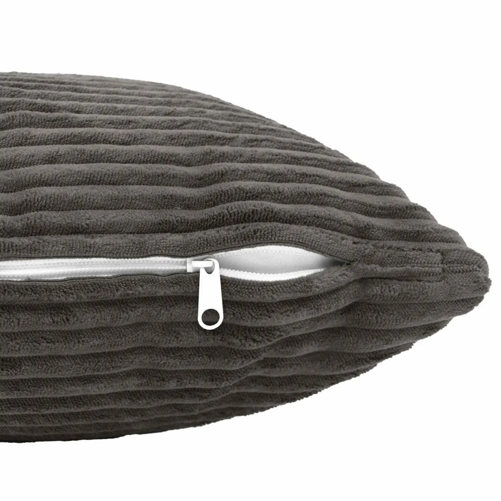 Federa 2 pcs HEERLEN Grigio Scuro 30 x 50 cm corduroy 907751