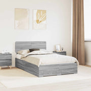 Struttura del letto con testiera Grigio Sonoma 135 x 190 cm 3412387