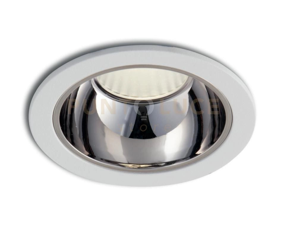 INCASSO LED LANDER BIANCO/CROMO 15W 1500LM UGR 3000K CRI90 8,7X11,2CM
