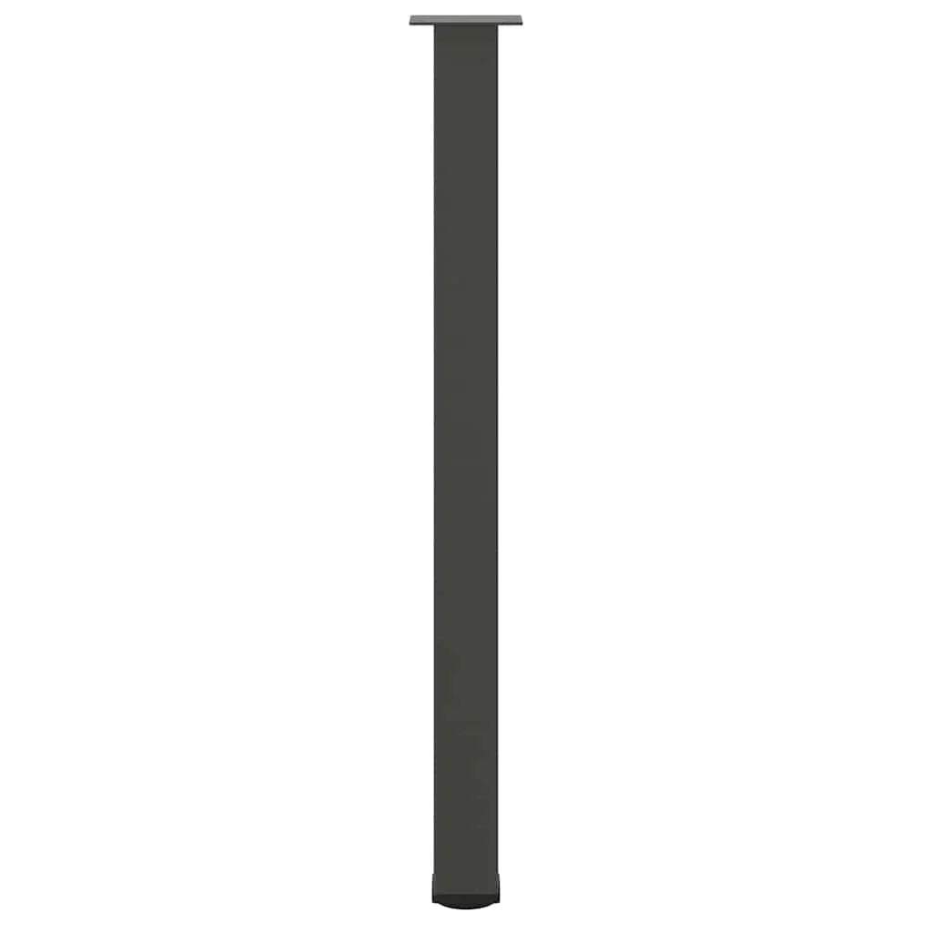 Set di 4 gambe per tavolo da bar in acciaio verniciato a polvere color antracite 110-112 cm con piedini regolabili 02_0056779
