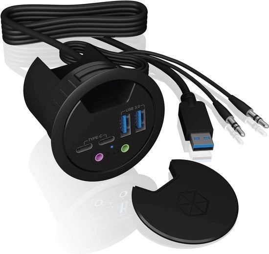 Hub USB con alimentazione - Hub USB - Hub USB alimentato - Divisore USB - Molte porte USB - Caricamento e trasferimento dati - Laptop e PC - Lavoro da casa - Ufficio - Accessori - Universale