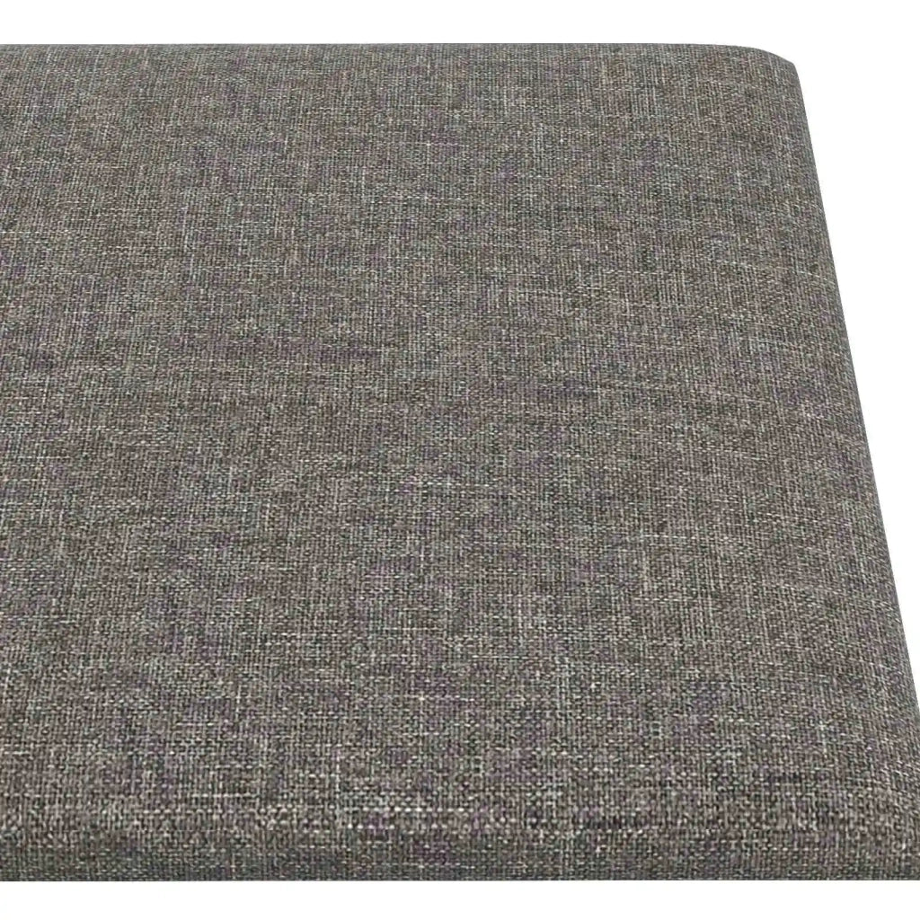 Testiera | Testata da Parete 12 pcs Grigio chiaro 90 x 15 cm Tessuto