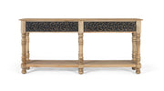Consolle in legno di mango con design artigianale