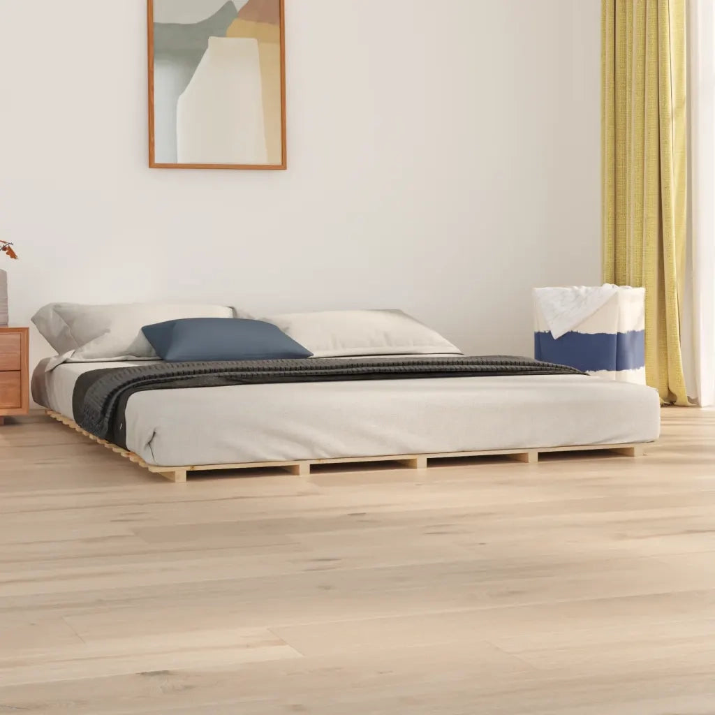 Giroletto senza Materasso 160x200 cm in Legno Massello di Pino 824578