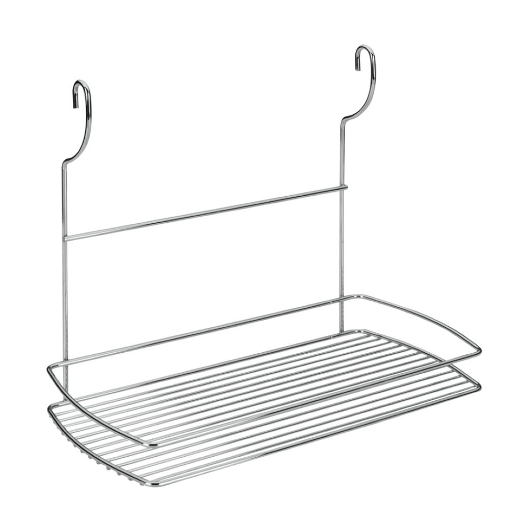 Mensola Ad 1 Ripiano Cromata Grande 35X18X30 Cm - Metaltex