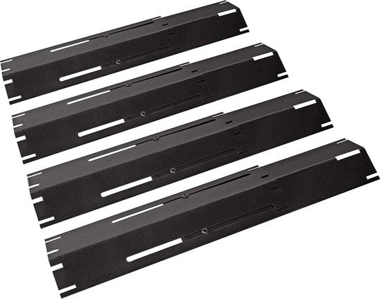 Piastre di cottura BBQ Heavy Duty - Piatto di ceramica in acciaio - Componenti di ricambio per BBQ a gas - Lunghezza 298cm - Scheda termica - Diffusore - Diflettore - Tenda