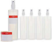 Set di pennelli spray 250 ml - Set di 5 con atomizzatore e etichette descrittive