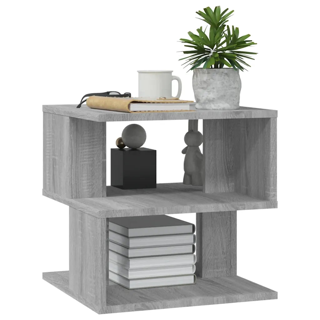 Tavolino Grigio Sonoma 40x40x40 cm in Legno Multistrato cod mxl 16628