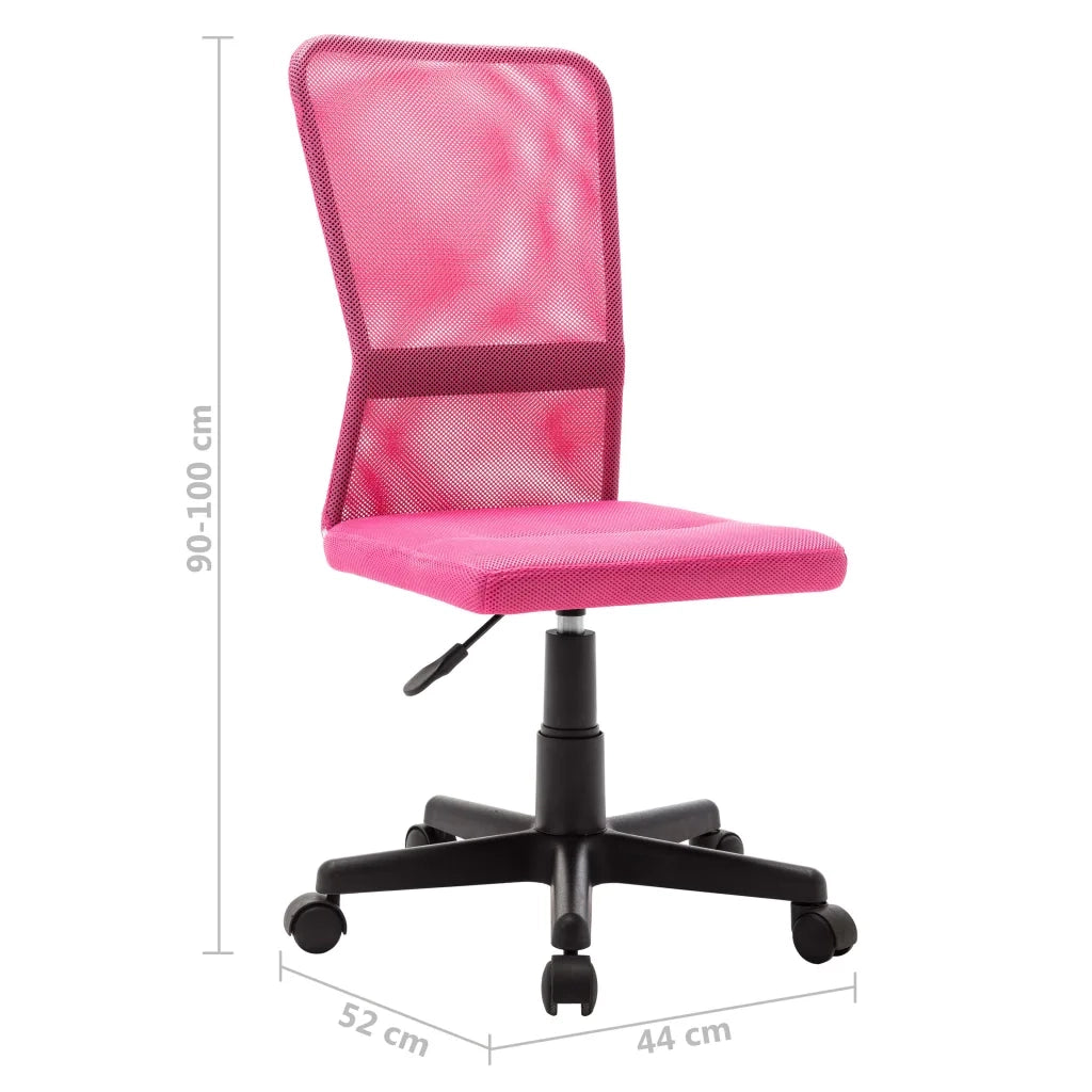 Sedia da Ufficio Rosa 44x52x100 cm in Tessuto a Rete cod mxl 23415