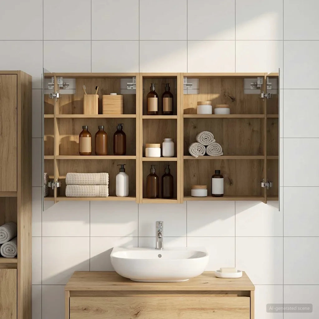 Set di Armadi da Bagno 3 pcs 106 x 16 x 62,5 cm 3403799